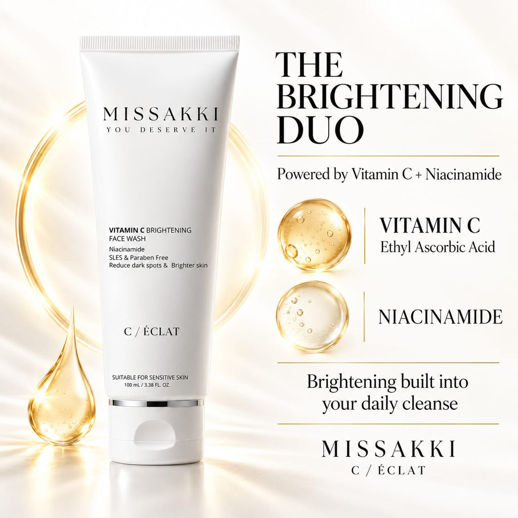 Vitamin C & Niacinamide Face Wash | For Skin Brightening, Glowing| Dullness Reduction| Hydrates | Suitable For Oily, Dry & Sensitive Skin FACE WASH (100 ml)