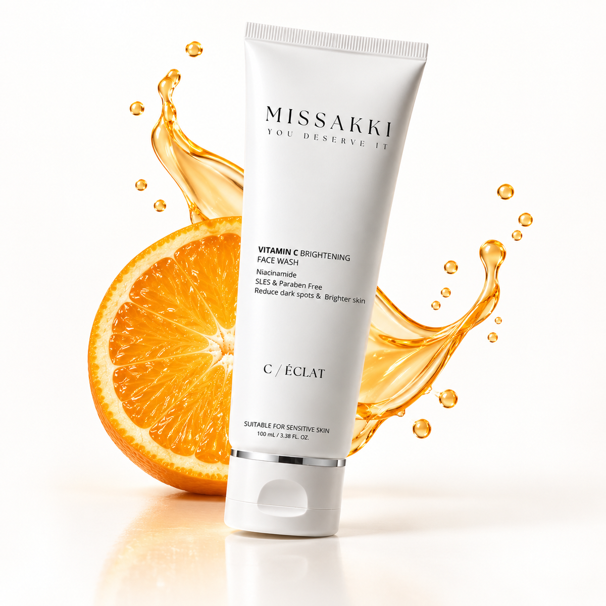 Vitamin C & Niacinamide Face Wash | For Skin Brightening, Glowing| Dullness Reduction| Hydrates | Suitable For Oily, Dry & Sensitive Skin FACE WASH (100 ml)