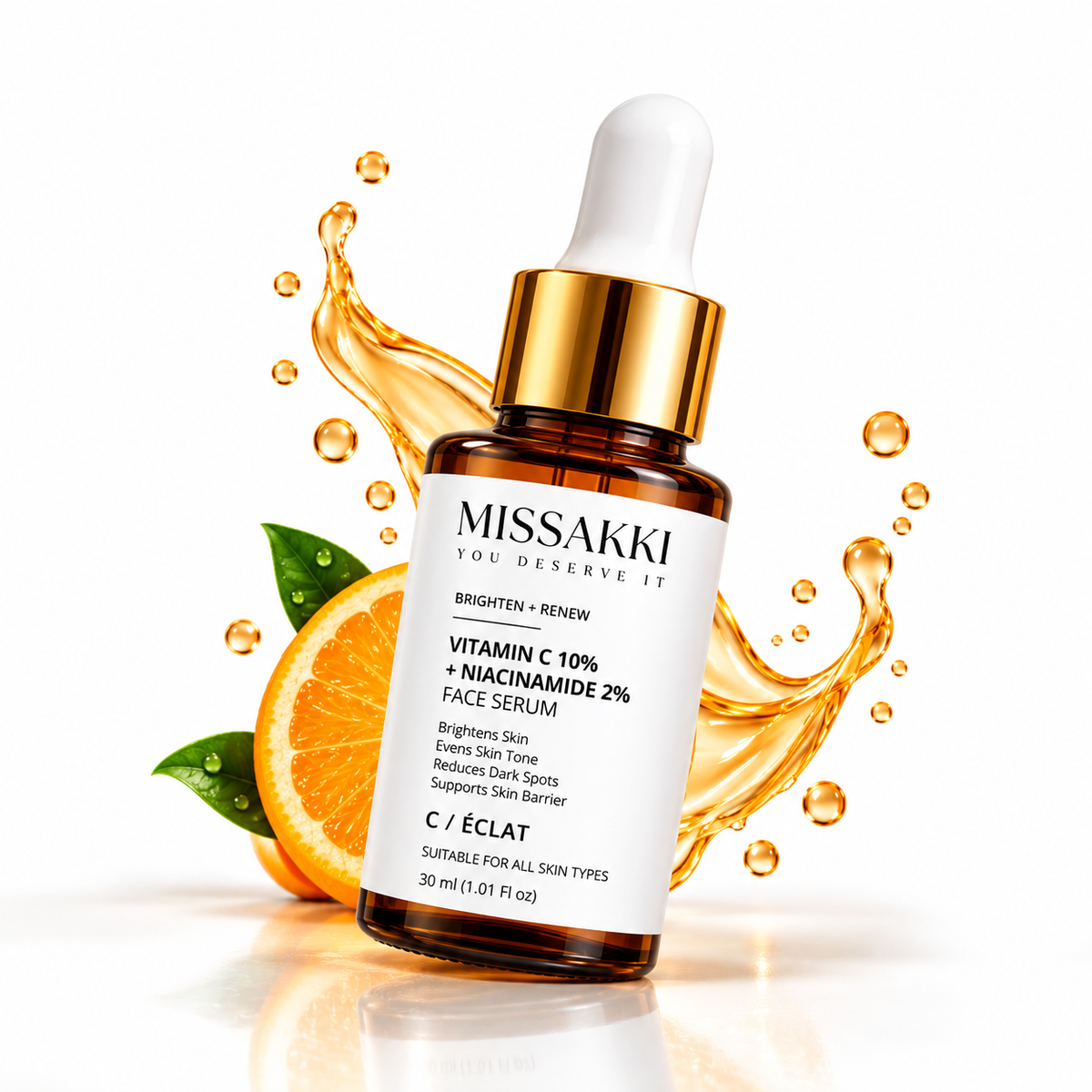 10% Vitamin C, 2% Niacinamide Serum Powered with Green Tree Extract, Aloe Vera Extract (30 ml)